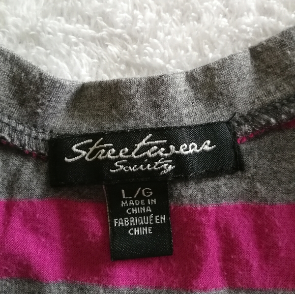 Streetwear Society Striped Crop Top - Picture 2 of 4